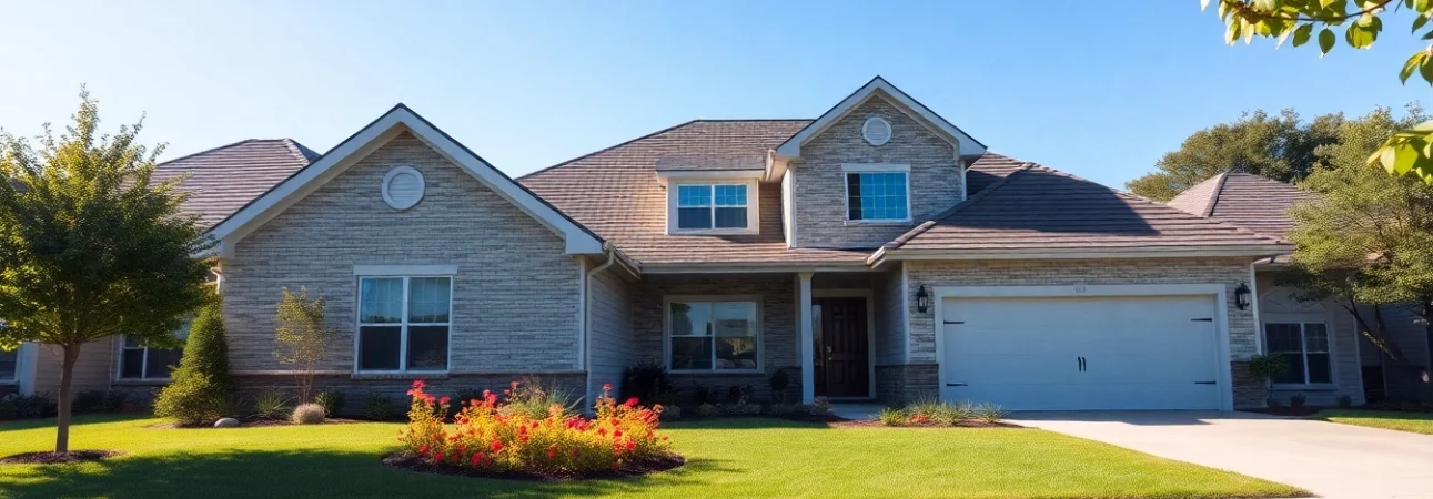 Experience New Home Construction near me with modern architecture and beautiful landscaping.