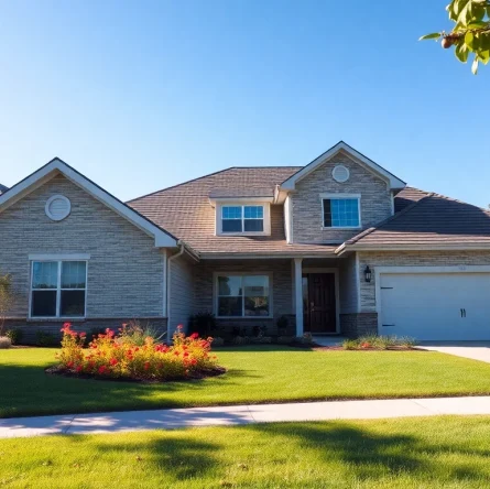 Experience New Home Construction near me with modern architecture and beautiful landscaping.