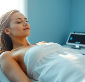 Experience advanced body sculpting techniques with a serene atmosphere and sophisticated technology.