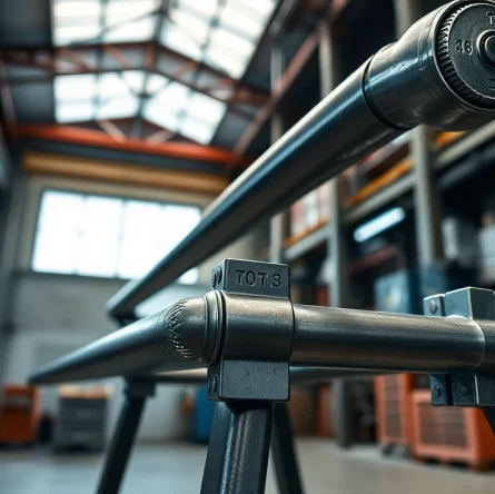Securely hold heavy pipes using durable pipe stands with adjustable heights for stability.
