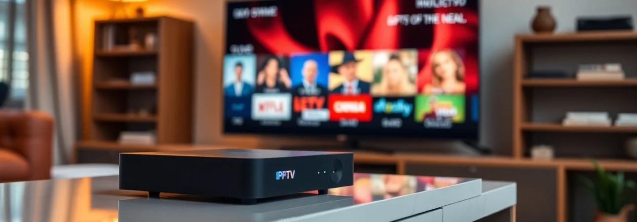 Discover unique abonnement iptv options streaming in a stylish living room setup with vibrant visuals.