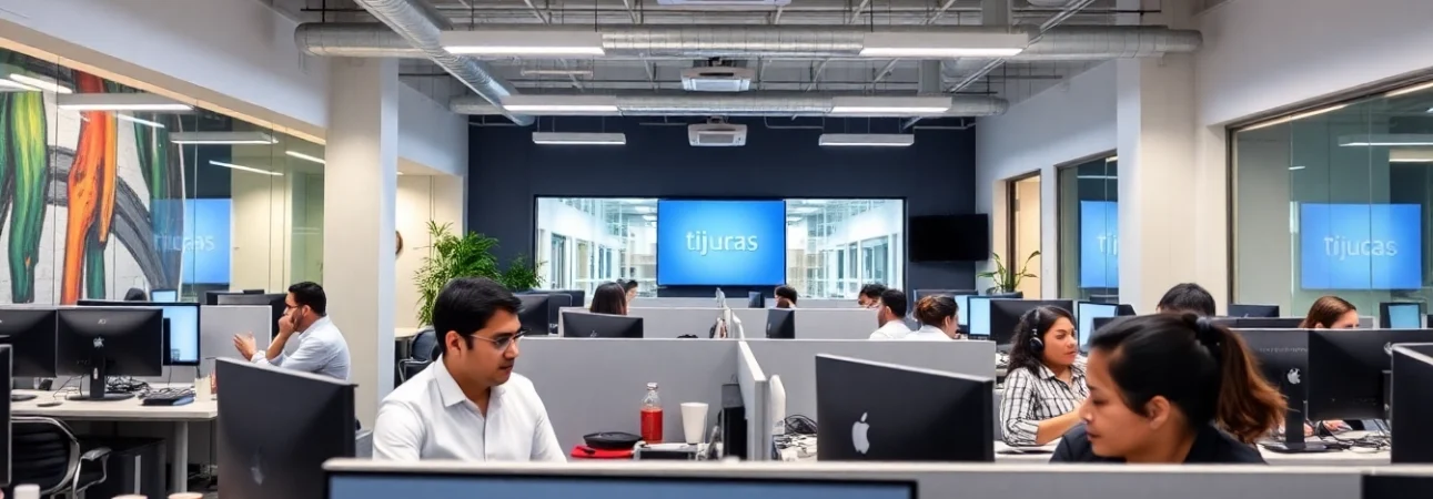 Efficient teams at Tijuana call centers provide professional services and customer support.