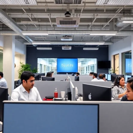 Efficient teams at Tijuana call centers provide professional services and customer support.