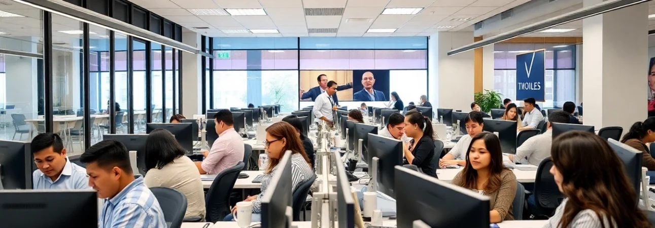 Agents at Tijuana call centers providing exceptional customer service in a dynamic work environment.