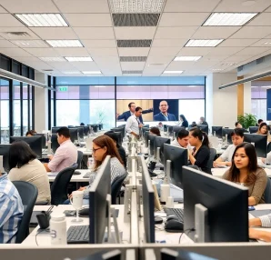 Agents at Tijuana call centers providing exceptional customer service in a dynamic work environment.