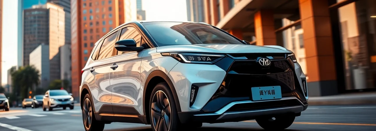 View the BYD Seal electric car on the streets, demonstrating its sleek design and electric efficiency.