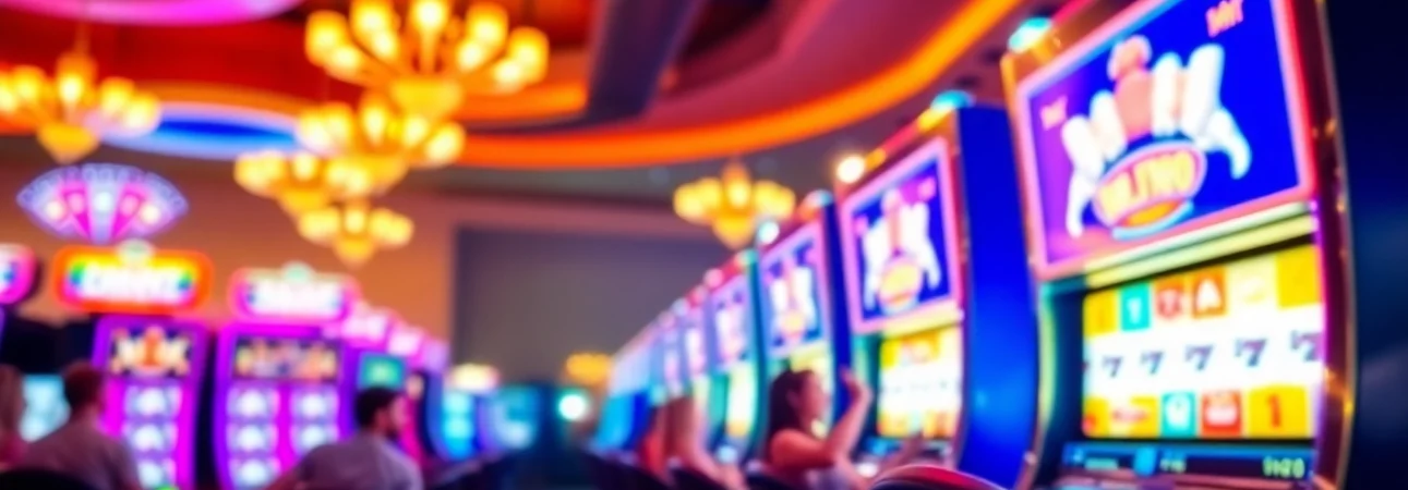 Experience the thrill of a welcome bonus with exciting gameplay at a vibrant casino.