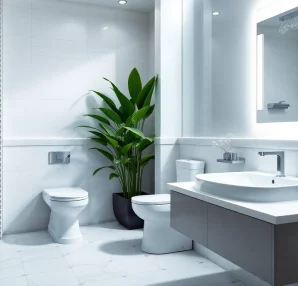 Highlighting American Standard products in a modern bathroom setting with elegant design.