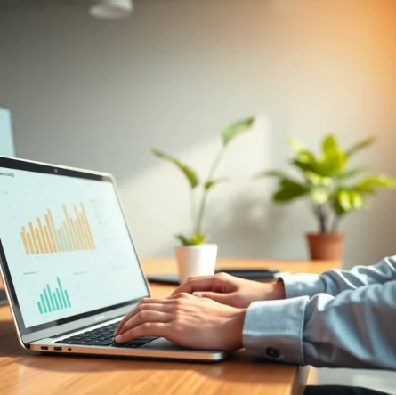 Showcasing the best accounts receivable tools in a professional workspace with financial data analysis.