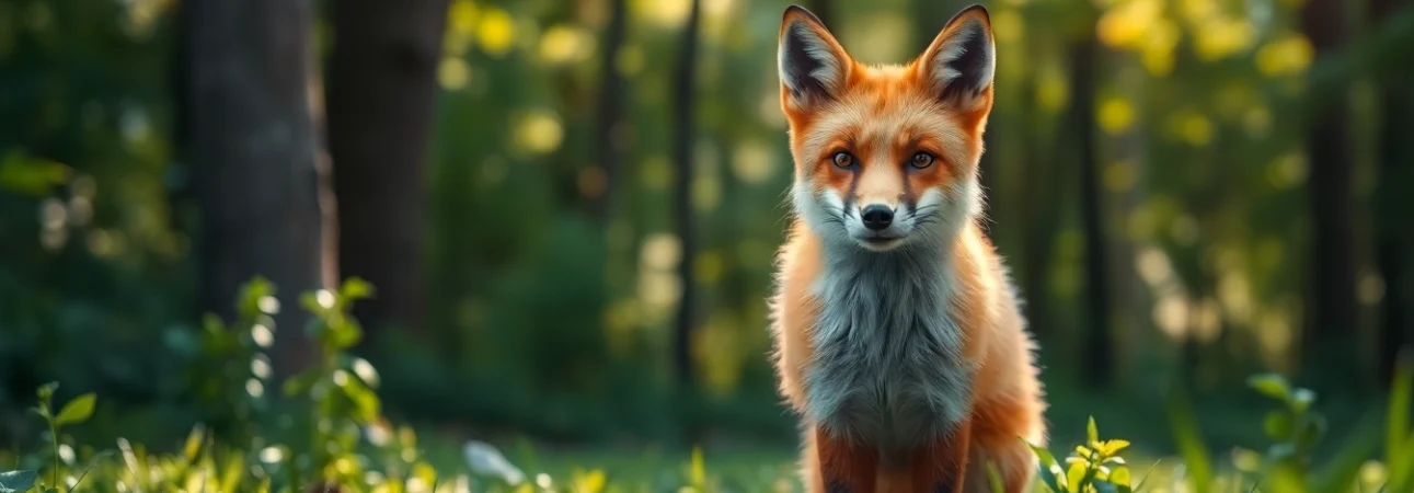 Watch the majestic fox at www.sudswild.com, embodying wild beauty in a vibrant forest.