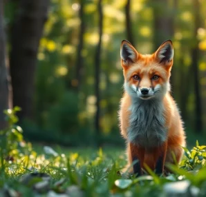 Watch the majestic fox at www.sudswild.com, embodying wild beauty in a vibrant forest.