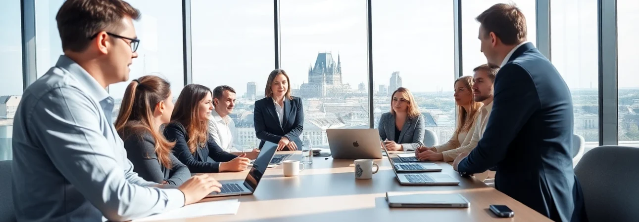 Créer une holding luxembourgeoise SOPARFI durant une réunion professionnelle dynamique.