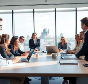 Créer une holding luxembourgeoise SOPARFI durant une réunion professionnelle dynamique.