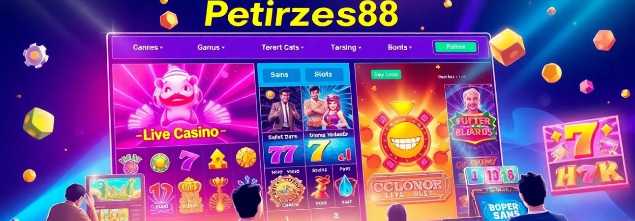 Experience thrilling gameplay at Petirzeus88 with more than 200 slot options and live casino action.