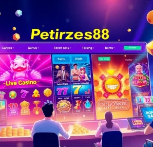 Experience thrilling gameplay at Petirzeus88 with more than 200 slot options and live casino action.