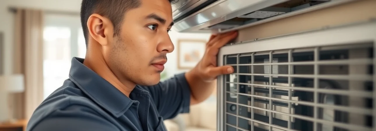 Reliable ac repair glendale az by a skilled technician in a cozy home setting