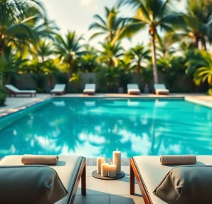 Experience a rejuvenating wellness retreat in Florida, featuring a serene spa atmosphere and lush greenery.