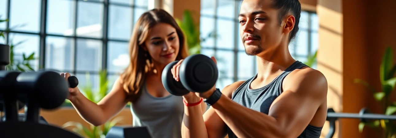 Train with a Personal Trainer Downtown Jersey City to achieve fitness goals in an energized gym environment.