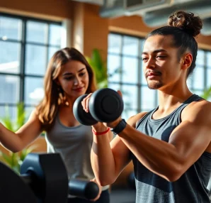 Train with a Personal Trainer Downtown Jersey City to achieve fitness goals in an energized gym environment.