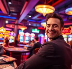 Players enjoying online games at internet casinos with charismatic dealers and vibrant displays.