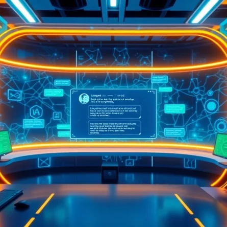Engage with unfiltered AI chatbot interface in a vibrant digital workspace.