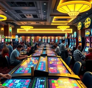 Engaged players enjoying various games at vibrant internet casinos.