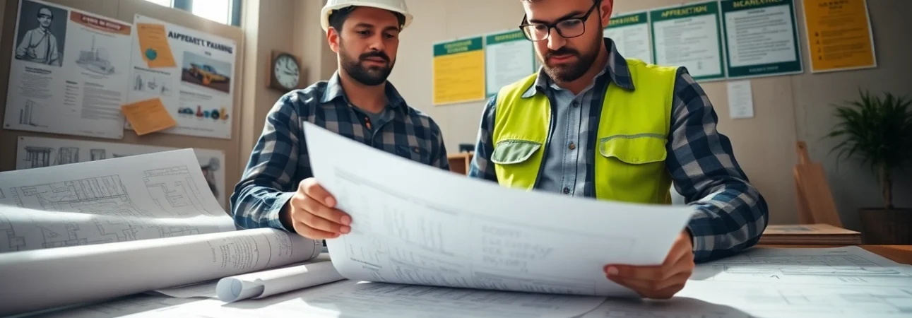 DAS 140 form submission process highlighted with contractors in a professional setting.