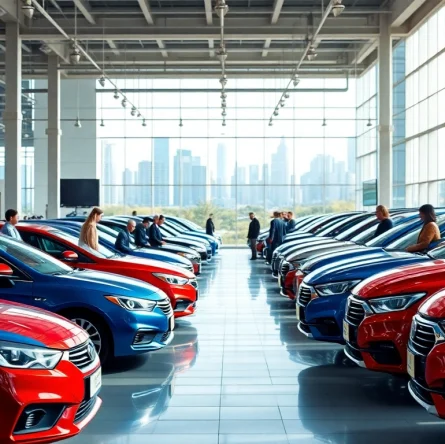 Discover a diverse selection when you find used vehicles at this bustling dealership.