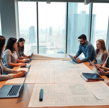 Level 7 NVQ diploma in construction senior management answers discussed by professionals in a collaborative office setting.