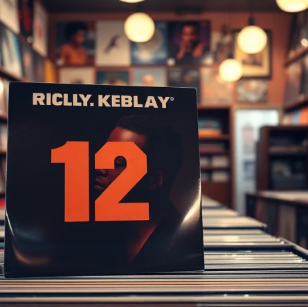 Showcase of the 12play album by R. Kelly in a vibrant record store setting.