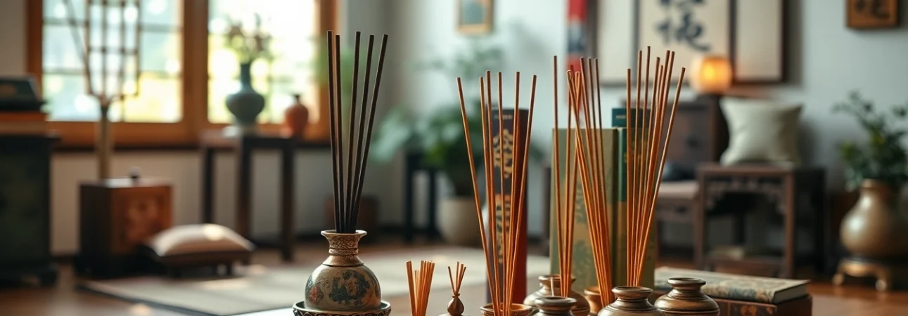 Allumer des incenses orientales dans un cadre serein et relaxant
