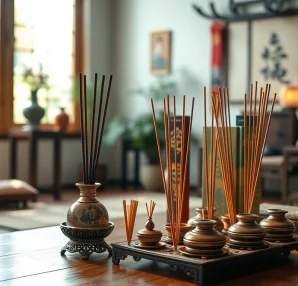 Allumer des incenses orientales dans un cadre serein et relaxant