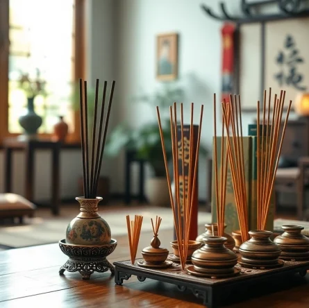 Allumer des incenses orientales dans un cadre serein et relaxant