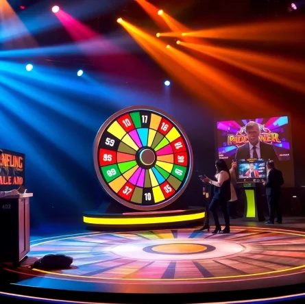 Engaging scene displaying the vibrant rtp crazy time wheel during a live game show.