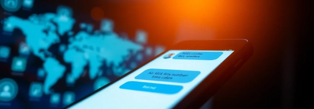 Utilize smsvpa for receiving SMS online through a digital phone interface showcasing features.