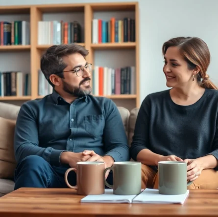 Enhancing communication in relationships through an intimate conversation in a cozy setting.