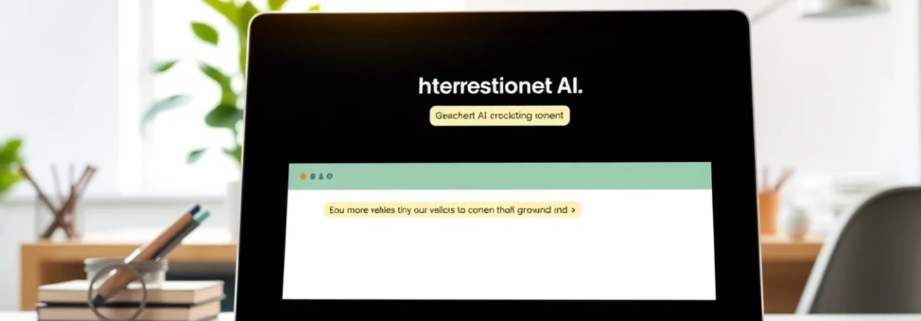 Analyze text effectively with our AI checker tool on a professional laptop.