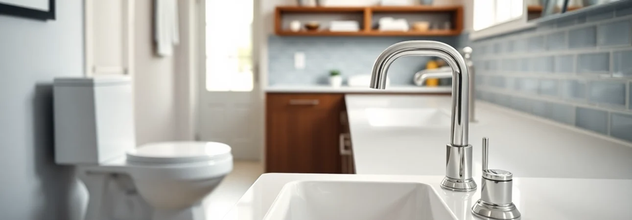 Enhance your space with American Standard fixtures showcasing elegance and modern design.