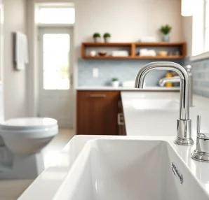 Enhance your space with American Standard fixtures showcasing elegance and modern design.