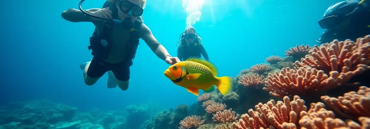 Explore the vibrancy of PADI Certified dive shops in Belize through stunning scuba diving adventures.