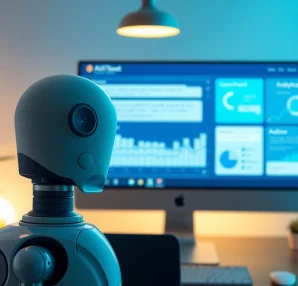 Engage users with an AI chatbot for website offering seamless interaction and support.