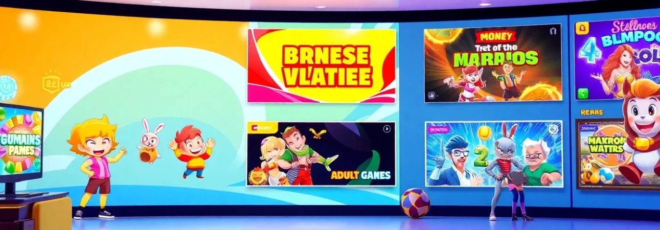 Discover exciting game sex options in a vibrant gaming interface filled with interactive elements.