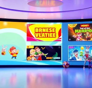 Discover exciting game sex options in a vibrant gaming interface filled with interactive elements.