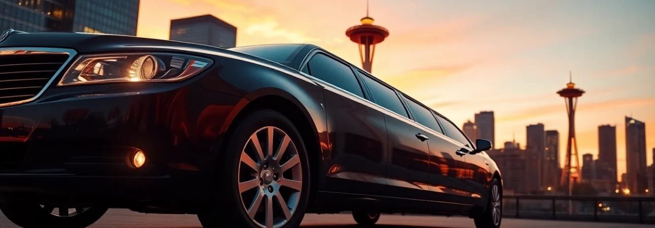 Book a premium Car Service to Seattle from Vancouver in a luxurious limousine, ready to transport you.