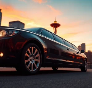 Book a premium Car Service to Seattle from Vancouver in a luxurious limousine, ready to transport you.