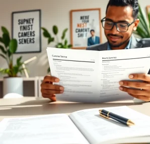 Crafting a successful customer service resume summary with focus and professionalism.