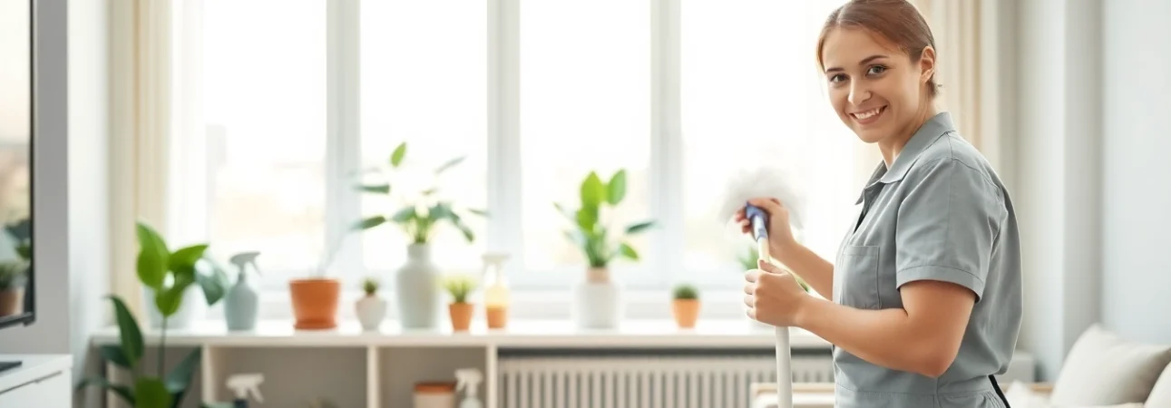 Efficient hemstädning i Halmstad med professionell rengöring av ett modernt hem.