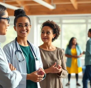 Individuals managing chronic illnesses find support in a community health center.