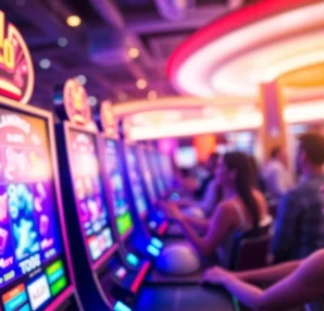 IDR89 menunjukkan pemain yang menikmati permainan mesin slot dengan antusias.