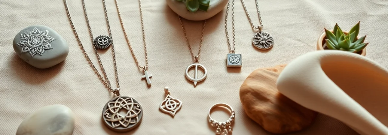 Explore yoga jewelry that embodies calmness and spiritual connection through intricate designs.